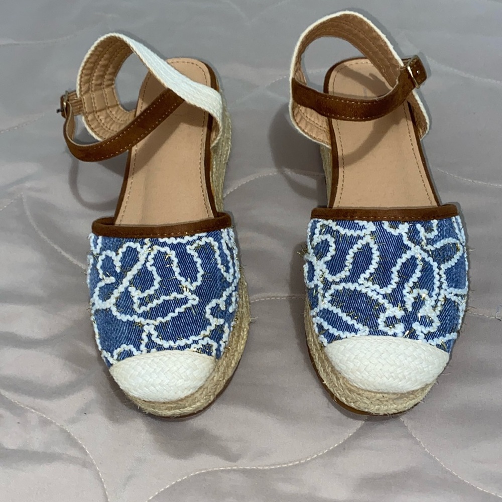 Bks boho demin  fabric sandals
